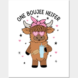 One Boujee Heifer Posters and Art